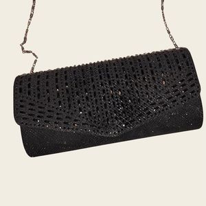 Rhinestone Cocktail Clutch | Chain Bag